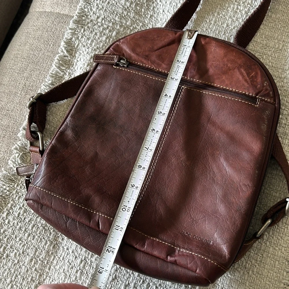 JACK GEORGES LEATHER BAG PACK